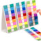 Okydoky 720 Stück Haftstreifen(9 Farben,44 x 11 mm) 4er Pack Eschreibbare Klebezettel Haftmarker, Textstreifen Page Marker, Haftnotizen Index Tabs für Seitenmarkierungm, Sticky Notes(4p.DE)