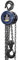 BIG RED ATR9020UR Manual Hand Lift Steel Chain Block Hoist with 2 Heavy Duty Hooks, 2 Ton (4,000 lb), 8ft/2.5m Blue