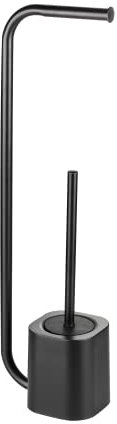 Blue Canyon Toilet Brush for Bathroom, Flexible Toilet Bowl Plastic Brush Head for Deep Cleaning, Compact Size, Elegant Design with Odour Free Holder, Black
