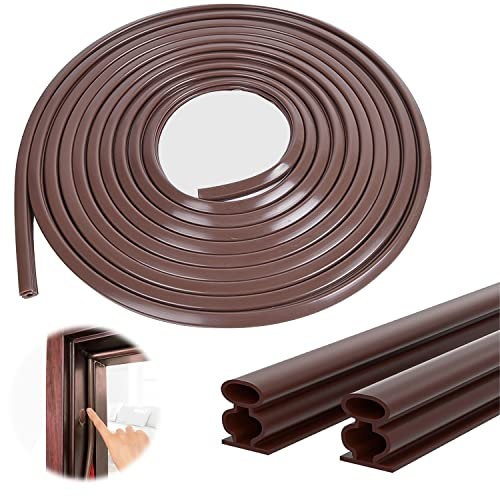 10m Burletes de Goma para Puertas y Ventanas Correderas, Juntas Autoadhesivas para Casa, Burlete Aislante para Puertas de Aluminio, Cinta Sellado para Insonorizar.