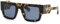Philipp Plein Unisex SPP092M Sunglasses, Shiny Brown-Yellow Havana, 50