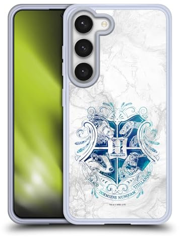 Head Case Designs Offizielle Harry Potter Hogwarts Aguamenti Deathly Hallows IX Soft Gel Handyhülle Hülle kompatibel mit Samsung Galaxy S23 5G