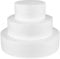 Gatuida Cake Dummies: 3pcs Round Foam Cake Dummies Mould Circle Dummy Set for Wedding Display