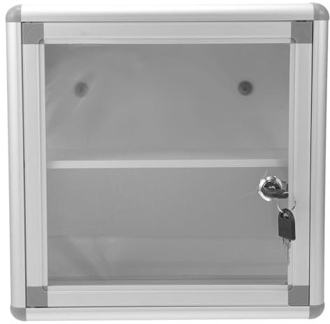 Caja De Medicina Colgante con Cerradura Botiquín De Primeros Auxilios De Aluminio Almacenamiento Visible Y Seguro para Hogar Y Actividades Al Aire Caja Organizador De Medicina Multiusos