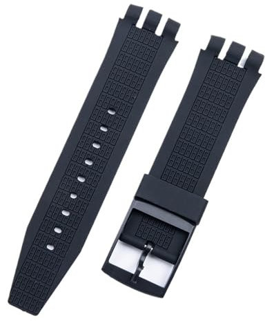 YEAHSO Accessoires de bracelet de montre colorés en caoutchouc de silicone souple 24x22 mm compatibles avec le bracelet Swatch compatible avec la boucle ardillon de ceinture IRONY SCUBA 200 (Color :