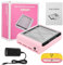 MusyVocay Collecteur de Poussière pour Ongles, Machine d'Aspiration Professionnelle, Outil de Manucure avec Filtre Anti-déversement (Pink)