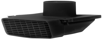 PreVent-It Soffit Vents 4 Inch - Only Design that Prevents Moist Air from Re-entering Home, Under Eave Exterior Vents for Bathroom Exhaust Fan, Screws Included, Black, 1-Pack