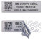 Manipulationssichere Barcode-Aufkleber mit individueller Seriennummer, Sicherheitsgarantie, Void Aufkleber, Versiegelungsetikett für Pakete (120 Stück, 5,1 x 1,5 cm, mattes Silber)