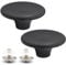 suiwotin 2pcs Dutch Oven Knob, Black Lid Knob Replacement for Enameled Ceramic Cast Iron Dutch Oven Pot Lid, Pan Lid Handle