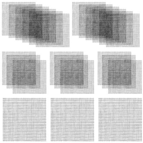 Mozeat Lens 100 Stück Blumentopf Netz Pad Kunststoff Blumentopf Loch Mesh Pad Bonsai Gitter Garten Drainage Mesh für Bonsai Schale,Blumentopf Oder Pflanzkübel,Prevent Soil Loss（10x10cm）