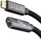 EUDOBEL USB C Verlängerung 0,5m,USB 4 Verlängerung Unterstützt 240W,8K@60Hz und 40Gbps Thunderbolt Verlängerungskabel,USB C Stecker auf Buchse für Thunderbolt4/3,iPhone 15Pro,Galaxy S24,MacBook,Switch