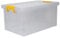 STRATA Stackmaster Storage Box 70Litre Durable Plastic Design, Stackable & Lockable Yellow Handle - Ideal Storage Box for Home & Office Organization(31 H x 44 W x 71 L)