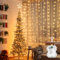 Aigostar cortina luces navidad， 2M*2M， 8 Modos Cadena de Luces con Remoto， 200 LED， temporizador， luces arbol navidad Resistente al Agua， para exterior y Interior， decoracion navidad， Fiestas