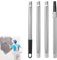 Paint Roller Extension Pole Extendable Telescopic Poles Lightweight Durable Stainless Steel Duster Pole with Tapered Adapter for Painting Window Cleaning 1.6 m