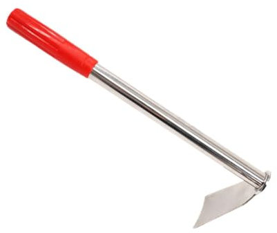 KONTONTY Roter Griff Hacke Gardening -Werkzeug Edelstahl Unkraut Und Pflanzung Hacke Für Zuhause