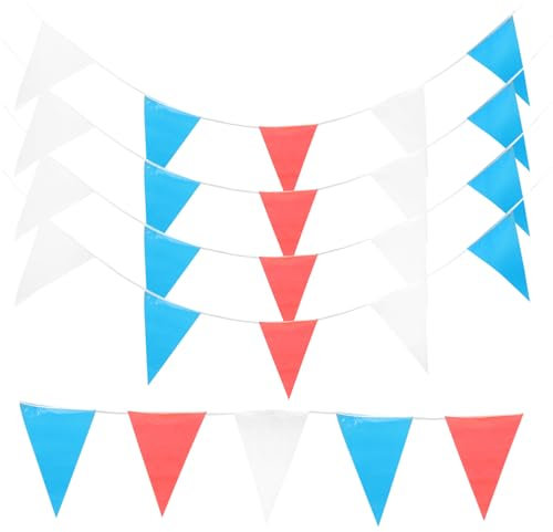 Sosoport 3 Stück Deko-wimpelkette Zum Amerikanischen Unabhängigkeitstag Flaggen Benutzerdefiniertes Banner Zum Unabhängigkeitstag Sackleinen-banner Vierte Stolz-flagge Stoff