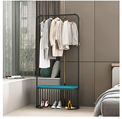 Garderobenständer, Schuh-Ben, 3-in-1-Design, Flur, Baummöbel, für Eingangsbereich, Aufbewahrung, Schrank, Organizer, freistehend, Garderobenständer mit Kleiderstange, stilvolles Aussehen