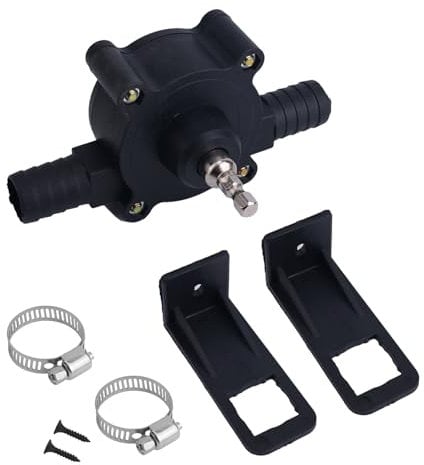 BOXOB Bomba Taladro Manual Transferencia de Agua, Mini, Bomba Eléctrica Transferencia Fluidos para Gasolina Aceite Diésel & Líquidos Portátil Autocebante Bombeo Rápido para Hogar Garaje Granja
