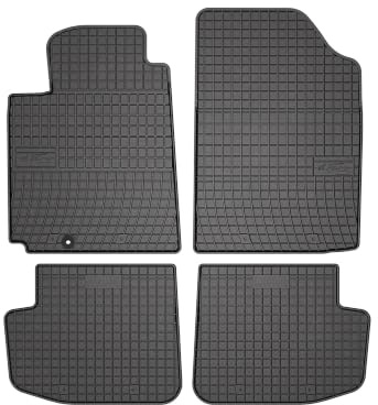 Wielganizator SolidPRO Gummimatten passend für Toyota Yaris I (1999-2005) | Qualität: Premium - Genaue Passform, rutschfest 4-teilig Fußmatten- Schwarz