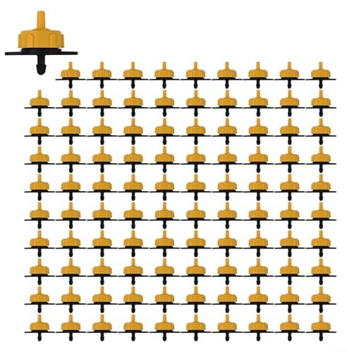 Sistema de riego por goteo, goteros compensadores de presión, ahorro de agua, aspersores de jardín para plantas, macizos de flores, césped, agricultura, paquete de 100 (2 L)