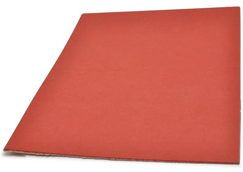 Easyboost plaque de joint fibre rouge 1,5mm dimensions 20 x 15cm feuille à découper pour plomberie robinetterie pompes carburateur et petites mécaniques - eau, huile, essence - bricolage atelier
