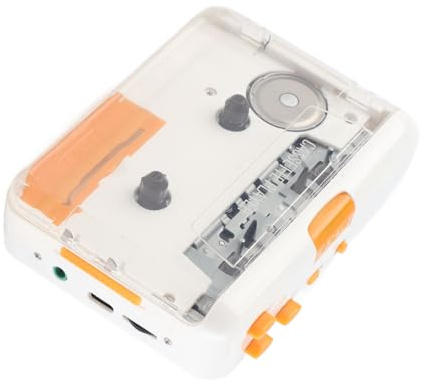 AKLOSIPY USB-Kassettenkonverter Zum Digitalisieren von Vintage-Kassetten – Plug-and-Play-Kassetten-zu-MP3-Konverter mit Integrierter Software, Tragbarer Kassettenspieler für &, Keine Treiber oder
