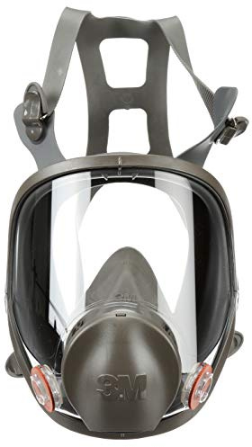 3M Full Facepiece Reusable Respirator 6700, NIOSH, Large Lens, ANSI High Impace Eye Protection, Silicone Face Seal, Four-Point Harness, Comfortable Fit, Painting, Dust, Chemicals, Small