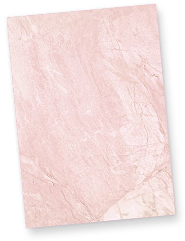 Briefpapier Pergament Rot (500 Blatt) BEIDSEITIGES Strukturpapier, Briefbogen DIN A4 fein marmoriert für Briefe, Urkunden, Speisekarten