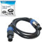 HQRP 6ft Speakon to Speakon (M/M) Cable Compatible with Ampeg SVT-CL/SVTVR Classic Series Bass Amplifier Head ; Warwick USM-WCA115 / USM-WCA410 WCA Bass Speakers Amplifier Cabinet