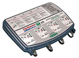 OptiMate TecMate Lithium 4s 0.8A Quad Bank, TM-484, Chargeur-Mainteneur-Récupérateur de Batterie étanche 2 x 12.8 V 0.8 A en 8 étapes