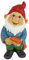 Design Toscano QM2592000 Schlauchauslassfigur Gartenzwerg Harry, Resin, Mehrfarbig, 19 x 14 x 28 cm