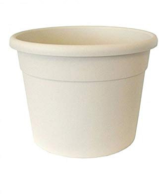 Vasar Macetero de plástico blanco perla para plantas: diámetro 70 cm x alto 52 cm (color: blanco perlado)