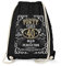Fashionalarm Turnbeutel - Forty Years Aged to Perfection | Fun Rucksack im Whiskey Label Style mit Spruch | Geschenk Idee 40. Geburtstag Party, Schwarz One Size