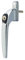 Yale YES-WHMS-PC Essentials Multi Spindle UPVC Window Handle - White, Chrome