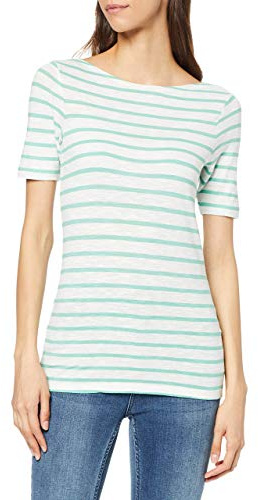 Marc O'Polo Damen 904219651333 T-Shirt, Grün (Combo Jersey I18), Medium