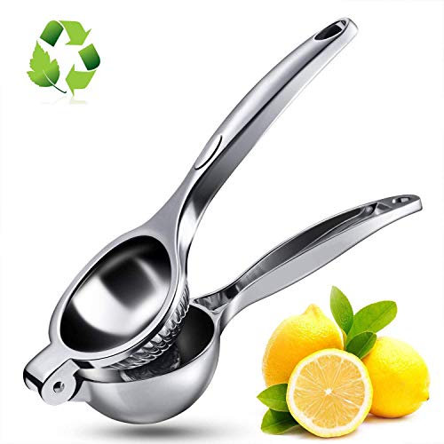 Exprimidor manual de limón, exprimidor de limón de naranja metálica pesada, exprimidor de limón de acero inoxidable de, exprimidor manual de limón grande y exprimidor de limón