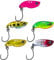 Paradox Fishing Vib Zikaden Set I 5 Stück 2,5g Zikade mit 5 Snaps #00 I Angeln Zikade Köder Spoon Forellenköder Set zum Forellen Angeln Forellen Angeln Forellen Spoons Forelle