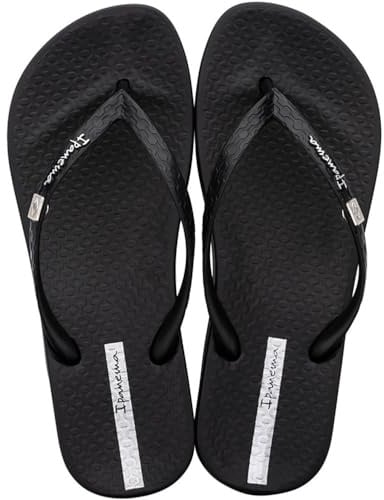 Ipanema Anat Brasilidade Fem, Flip Flops Women, Black/White, 9.5 UK