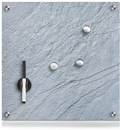 Memoboard Glas Schiefer Magnettafel Magnetboard Schreibtafel Schreibboard HTI living