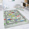 Paco Home Kinderteppich Teppich Kinderzimmer Spielmatte Spielteppich Straßenteppich rutschfest Modern Grau, Grösse:120x160 cm