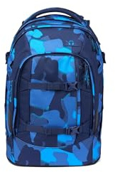 Satch Schulrucksack Pack Troublemaker - Blau | Ergonomisch mit 30 L Stauraum, standfest und durchdachtem Organisationstalent für die 5. Klasse und darüber hinaus
