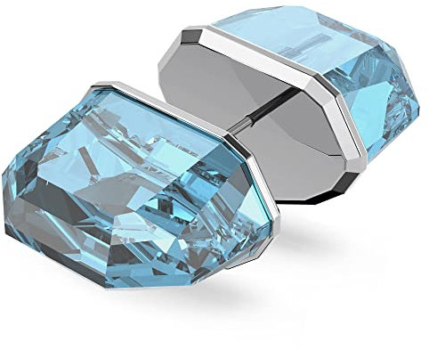 SWAROVSKI Lucent Ohrstecker einzeln blau rhodiniert