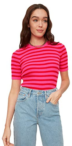 Trendyol Suéter Fucsia Sudadera, M para Mujer