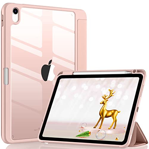 Wenlaty Funda Compatible con iPad Air de 11 Pulgadas (M2) 2024, para iPad Air de 6ª/5ª/4ª generación (2024/2022/2020) de 11/10.9 Pulgadas con Soporte para lápices, Funda Delgada con Carcasa Trasera