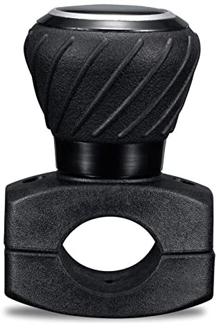 Spurtar Lenkradknauf, Universal Lenkknopf Suicide Knob Power Handle Spinner Fit für Autos, LKW, Gabelstapler, Mäher, Traktor, Boot, Golfwagen, Geschenk für Freunde, Liebhaber, Papa, Mama - Schwarz
