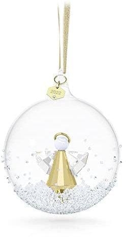 Swarovski Annual Edition 2022 Ornament, Weiße und Goldfarbene Kristalle, Teil der Annual Edition Kollektion
