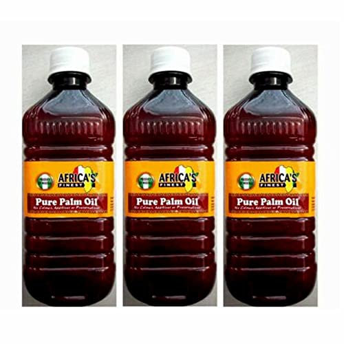 Africa's finest pure palm oil olio di palma rosso 500 ml x 3