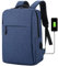 Mixroom Zaino Laptop Borsa Porta PC Portatile per Computer Custodia Notebook fino ai 15 Con Attacco USB Z8 Blu