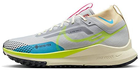 Nike Herren React Pegasus Trail 4 Gore-TEX Sneaker, Wolfgrau/Volt-Stadium Grün-Baltblau, 45.5 EU