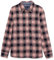 Tommy Hilfiger Camicia da Donna a Maniche Lunghe con Mezza Zip Roll Tab Popover, Rosa da Sposa Multicolore, L